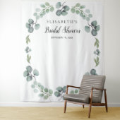 Eucalyptus bruiloft foto booth prop achtergrond wandkleed (In situ)