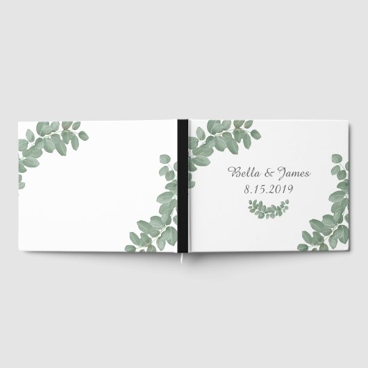 Eucalyptus bruiloft gastenboek (Volledig)