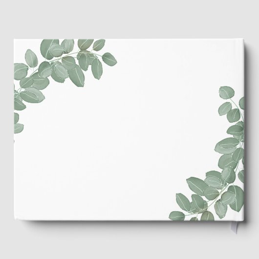 Eucalyptus bruiloft gastenboek (Achterkant)