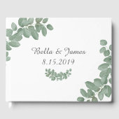 Eucalyptus bruiloft gastenboek (Voorkant)