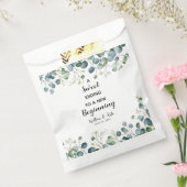Eucalyptus bruiloft gunst tas Sweet Ending Bedankzakje (Gezegeld)