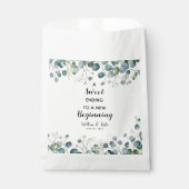 Eucalyptus bruiloft gunst tas Sweet Ending Bedankzakje (Voorkant)
