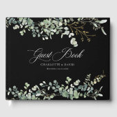 Eucalyptus bruiloft handschrift bruiloft gastenboek (Voorkant)