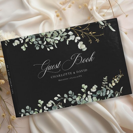 Eucalyptus bruiloft handschrift bruiloft gastenboek