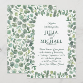 Eucalyptus Bruiloft Kaart