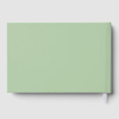 Eucalyptus bruiloft meneer en mevrouw Elegant Gastenboek (Achterkant)