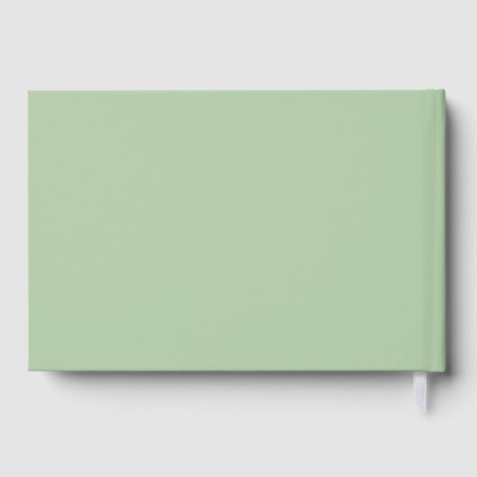 Eucalyptus bruiloft meneer en mevrouw Elegant Gastenboek (Achterkant)