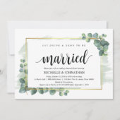 Eucalyptus bruiloft repetitie diner uitnodiging (Voorkant)