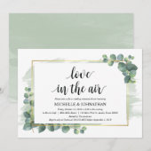Eucalyptus bruiloft repetitie diner uitnodiging (Voorkant / Achterkant)