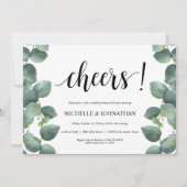 Eucalyptus bruiloft repetitie diner uitnodiging (Voorkant)