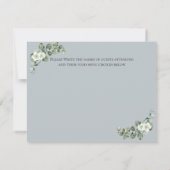 Eucalyptus bruiloft RSVP met reactie Kaart (Achterkant)