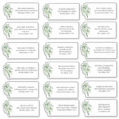 Eucalyptus bruiloft uitnodiging Adresetiketten Sticker (Voorkant)