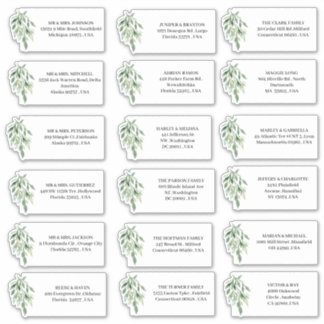 Eucalyptus bruiloft uitnodiging Adresetiketten Sticker