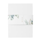 Eucalyptus bruiloft uitnodiging buik band - Portre Uitnodigingen Wikkel (Achterkant Voorbeeld)