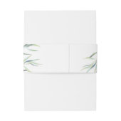 Eucalyptus bruiloft uitnodiging buik band uitnodigingen wikkel (Achterkant Voorbeeld)