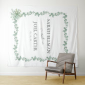 Eucalyptus Bruiloft Wandkleed (In Situ (horizontaal))