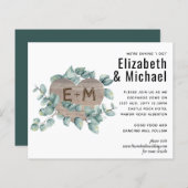 Eucalyptus Bruiloft - Waterverf Groene Bladeren (Voorkant / Achterkant)