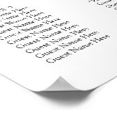 Eucalyptus bruiloft zitgrafiek poster (Hoek)