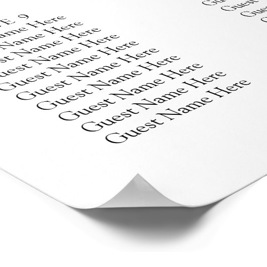 Eucalyptus bruiloft zitgrafiek poster (Hoek)