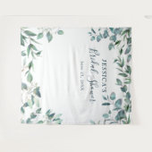 Eucalyptus Bruilofts Bruidsshower Chic Fotohokje A Wandkleed (Voorkant (horizontaal))