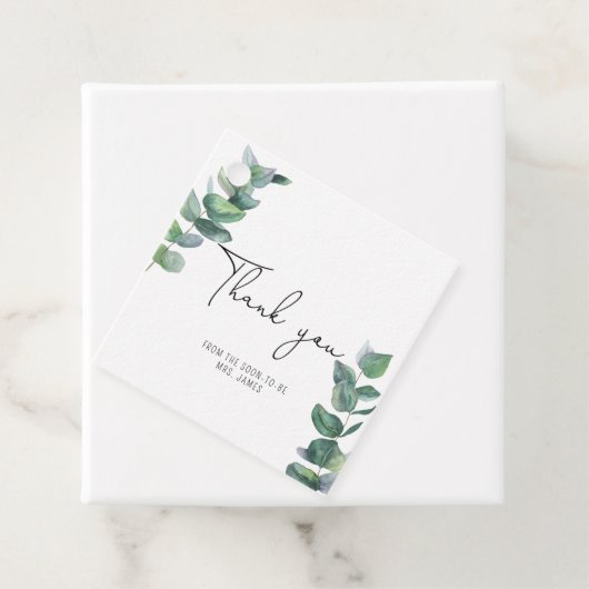 Eucalyptus - Bruiloftsdankjewel Bedankjes Labels (In situ)