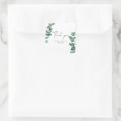 Eucalyptus -  Bruiloftsdankkaart Vierkante Sticker (Tas)