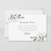 Eucalyptus Bruiloftsfeest Bedankkaart (Voorkant)