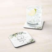 Eucalyptus Bruiloftsfeest Coasters Bier Onderzetter (Rechterzijde)