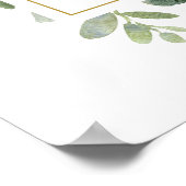 Eucalyptus Bruiloftsfeest Welkomstbord Poster (Hoek)