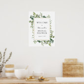 Eucalyptus Bruiloftsfeest Welkomstbord Poster (Keuken)