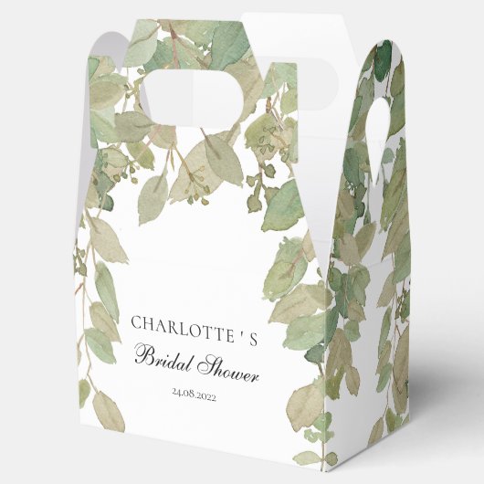 Eucalyptus Bruiloftsfeestje Bedankdoosjes (Geopend)