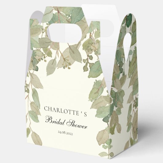 Eucalyptus Bruiloftsfeestje Bedankdoosjes (Geopend)