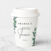 Eucalyptus - bruiloftsfeestje papieren bekers (Voorkant)