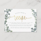 Eucalyptus Bruiloftsreceptie Verzoek Informatiekaartje (Voorkant)