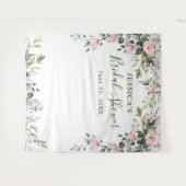 Eucalyptus Bruiloftsshower Chic Fotohokje Achtergr Wandkleed (Voorkant (horizontaal))