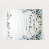 Eucalyptus Bruiloftsshower Chic Fotohokje Achtergr Wandkleed (Voorkant (horizontaal))