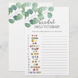 Eucalyptus - bruiloftsshower emoji pictionary spel