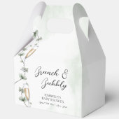 Eucalyptus Brunch Champagne Garden Baby shower Bedankdoosjes (Voorkant)