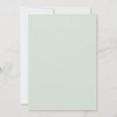 Eucalyptus Brunch Champagne Garden Baby shower Bedankkaart (Achterkant)