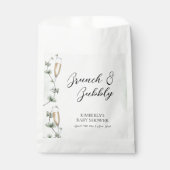 Eucalyptus Brunch Champagne Garden Baby shower Bedankzakje (Voorkant)