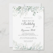 Eucalyptus Brunch en Bubble Vrijgezellenfeest Kaart (Voorkant)