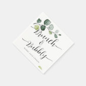 Eucalyptus Brunch en Bubble Vrijgezellenfeest Napk Servet (Hoek)