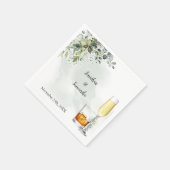 Eucalyptus Bubbels & Bourbon Huwelijk Servet (Hoek)