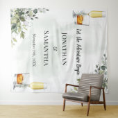 Eucalyptus Bubbels & Bourbon Trouwdouche Tapest Wandkleed (In Situ (horizontaal))