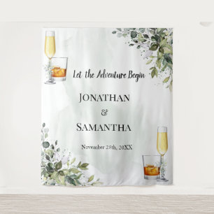 Eucalyptus Bubbels & Bourbon Trouwdouche Tapest Wandkleed