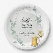 Eucalyptus Bubbels & Brouwen Papieren Bordje (Voorkant)