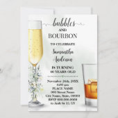 Eucalyptus bubbels en Bourbon volwassenen verjaard Kaart (Voorkant)