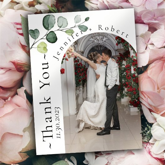 Eucalyptus Budget Weddenschap Bedankt kaarten