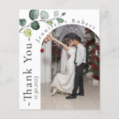 Eucalyptus Budget Weddenschap Bedankt kaarten (Voorkant)