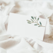 Eucalyptus Buffet Kaarten met Gold Veined Eucalypt Plaatskaartje